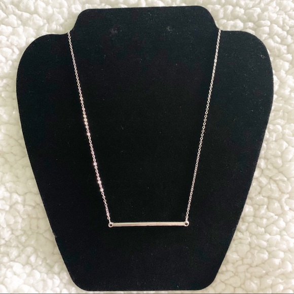 Cubic Zirconium Bar Necklace - Picture 4 of 5